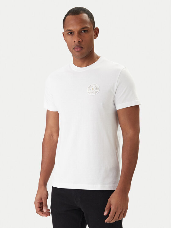 Versace Jeans Couture Versace Jeans Couture Camiseta 80GAHT03 CJ00T Blanco Regular Fit