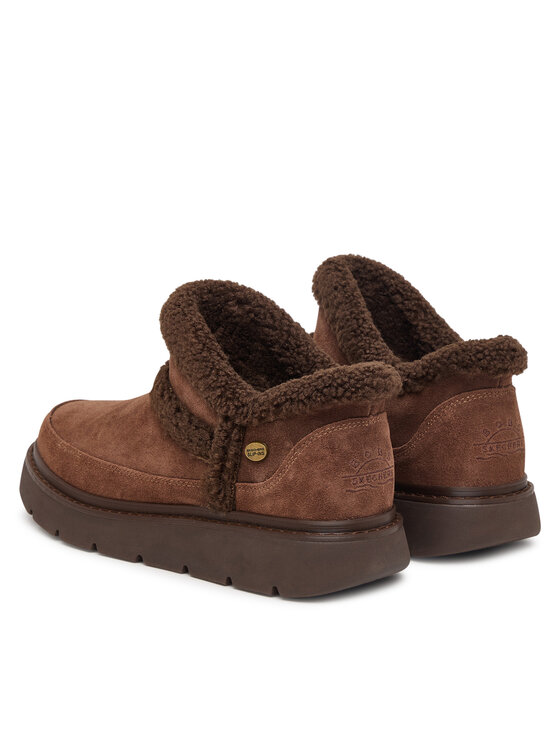 Skechers Μπότες Χιονιού Skechers Bobs Keepsakes Lite - Winter Snug 114895 Σκούρο καφέ