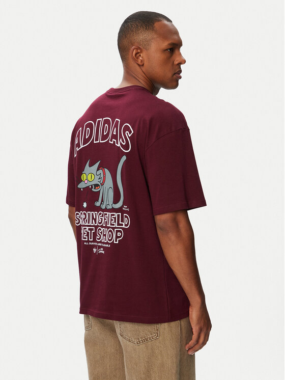 adidas adidas Camiseta Snowball Graphic LG5065 Guinda/burdeos Oversize
