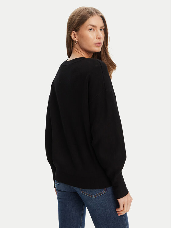 Guess Guess Jersey W5YR26 Z26I2 Negro Regular Fit