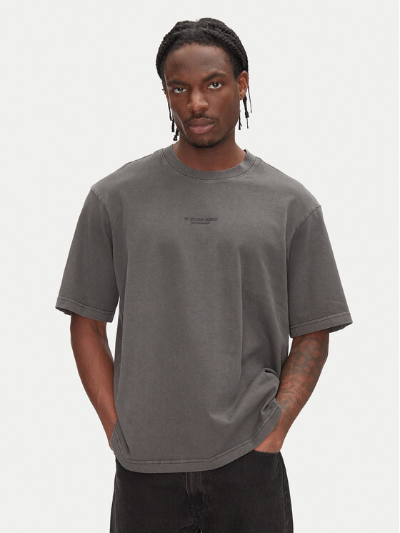G-Star Raw G-Star Raw Majica Overdyed D24780-C756 Črna Boxy Fit