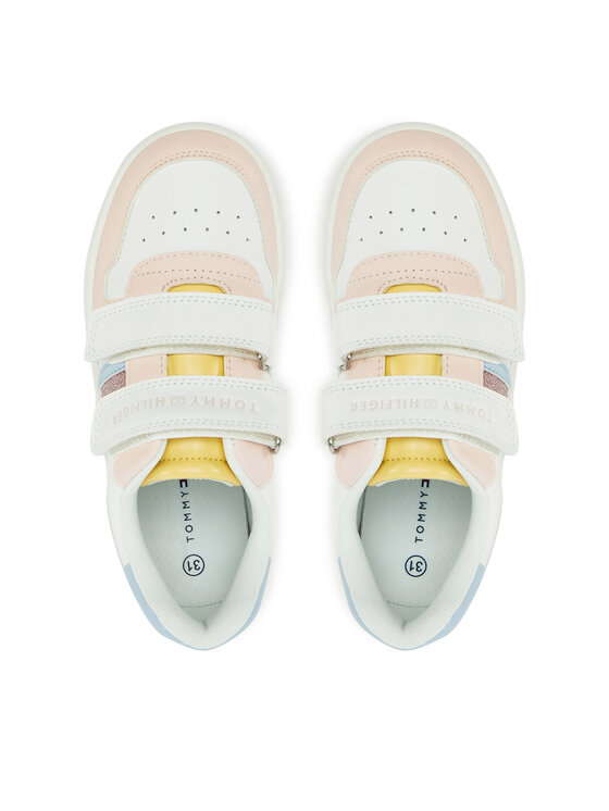 Tommy Hilfiger Sportcipők Tommy Hilfiger Flag Low Cut Velcro SNeaker T1A9-33730-1439 S Színes