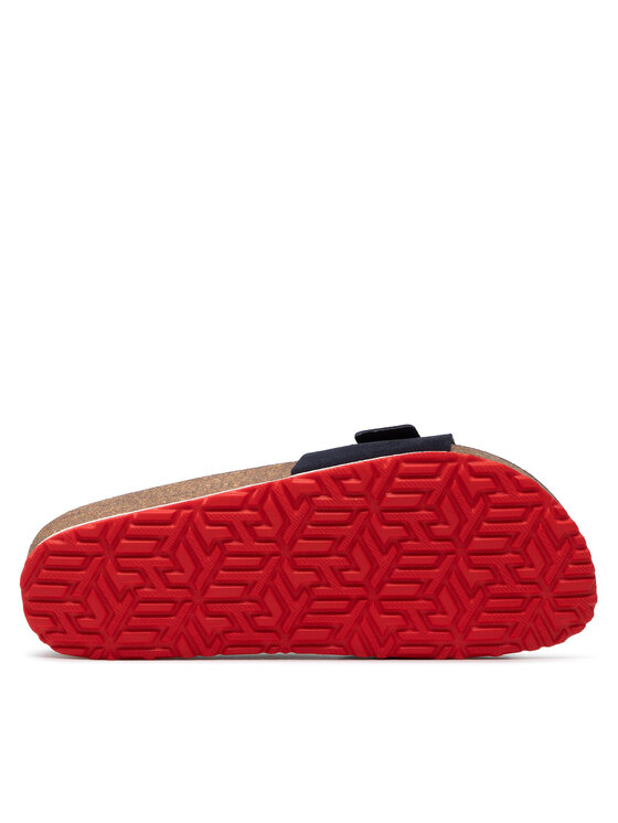 Tommy Hilfiger Iešļūcenes Tommy Hilfiger Th Molded Footbed Flat Sandal FW0FW06244 Tumši zils