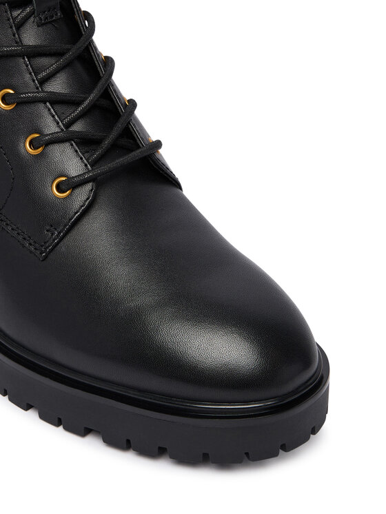 LAUREN RALPH LAUREN Bakancs LAUREN RALPH LAUREN Allyson Logo Bo Bte 802P12046001 Fekete
