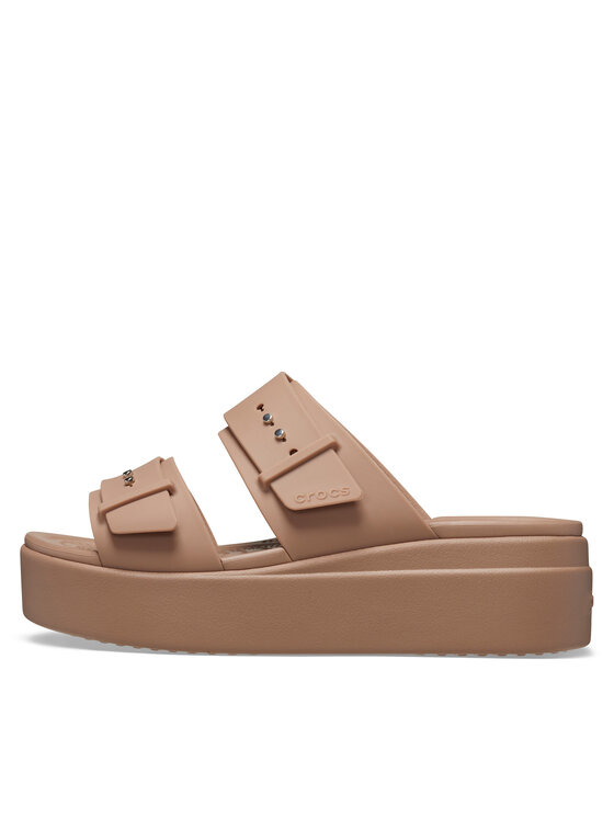 Crocs Шльопанці Crocs Brooklyn Low Wedge Sandal W 207431 Бежевий
