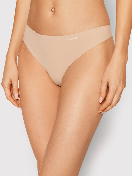 Calvin Klein Underwear Calvin Klein Underwear Στρίνγκ 0000D3428E Μπεζ