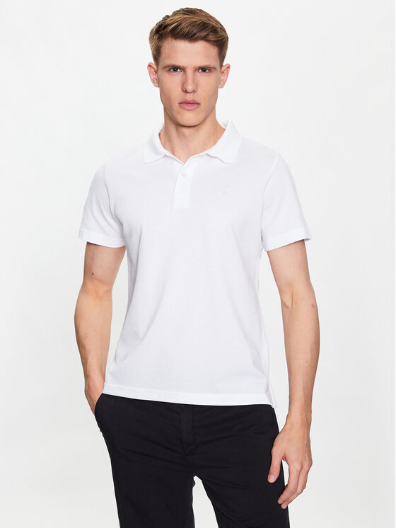 Trussardi Trussardi Polo Emboidered 52T00712 Λευκό Regular Fit