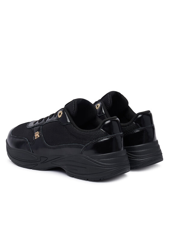 Tommy Hilfiger Sneakers Tommy Hilfiger Modern Runner Shiny Leather FW0FW09413 Negru