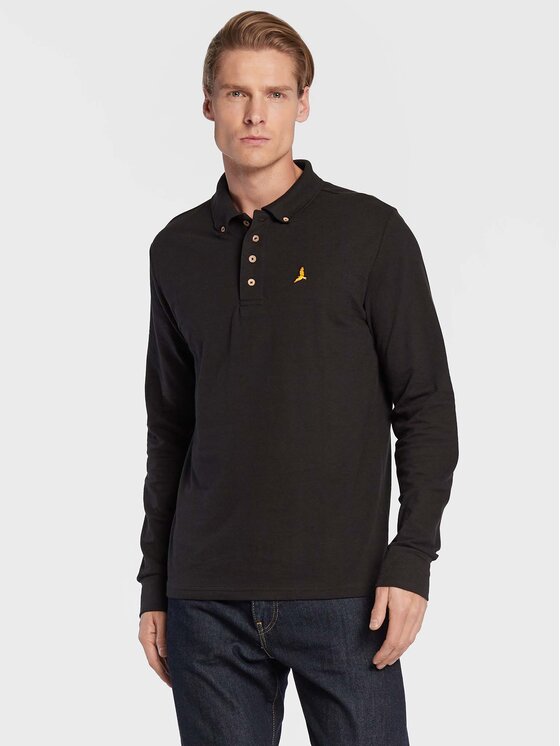 Brave Soul Brave Soul Polo MLT-412WASHINGTN Nero Slim Fit