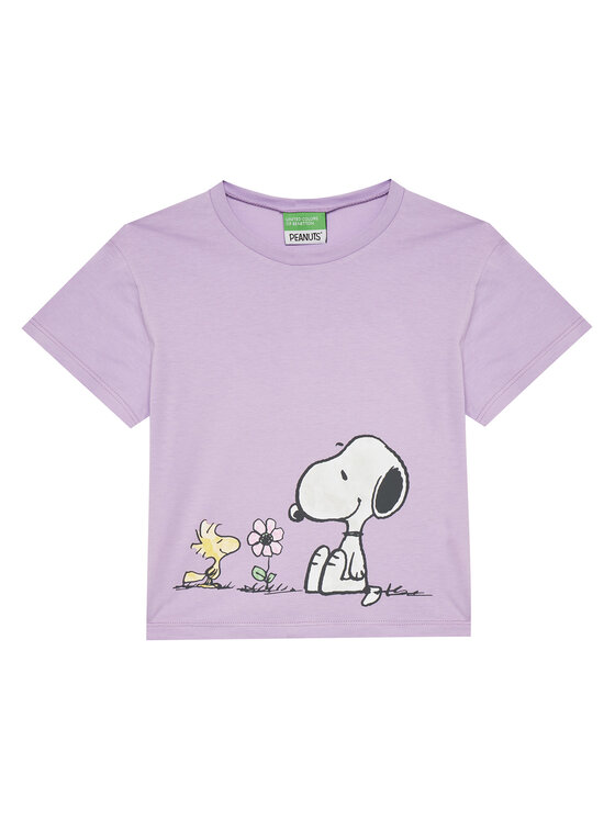 United Colors Of Benetton United Colors Of Benetton Футболка 3X1SG10I9 Фіолетовий Regular Fit