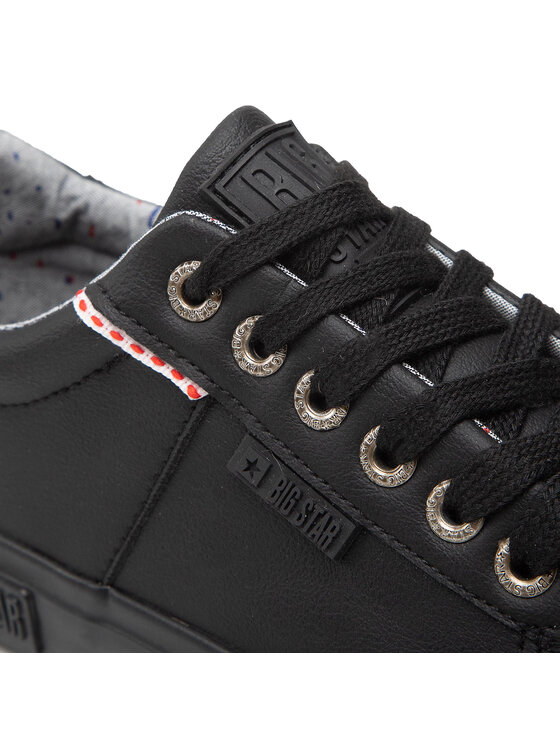 Big Star Shoes Plátenky Big Star Shoes KK274006 Čierna