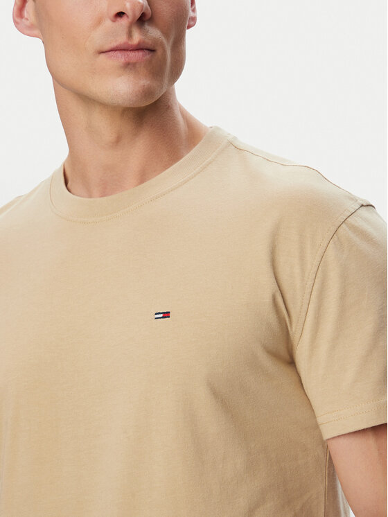Tommy Jeans Tommy Jeans Camiseta DM0DM22504 Beis Regular Fit
