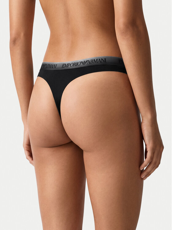 Emporio Armani Underwear Emporio Armani Underwear Σετ βραζιλιάνικα σλιπ EW000402 AF25572 UC001 Μαύρο