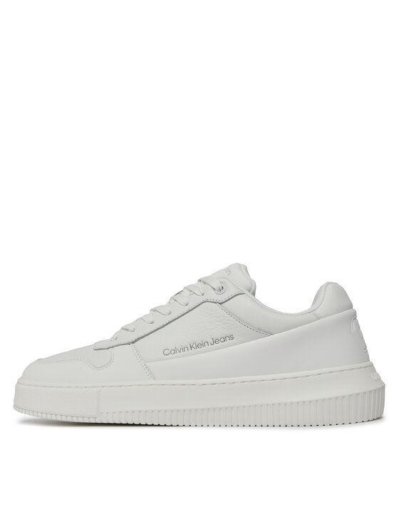 Calvin Klein Jeans Snīkeri Calvin Klein Jeans Chunky Cupsole Low Lth In Sat YM0YM00873 Balts