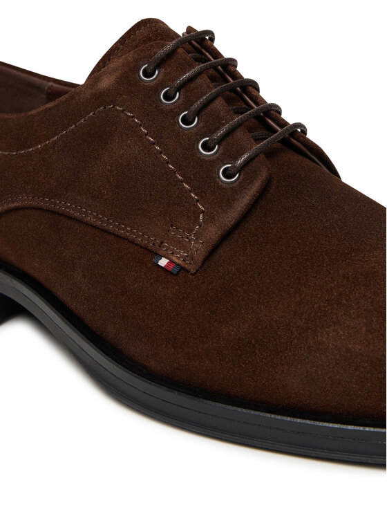 Tommy Hilfiger Nizki čevlji Tommy Hilfiger Corporate Derby FM0FM05582 Rjava