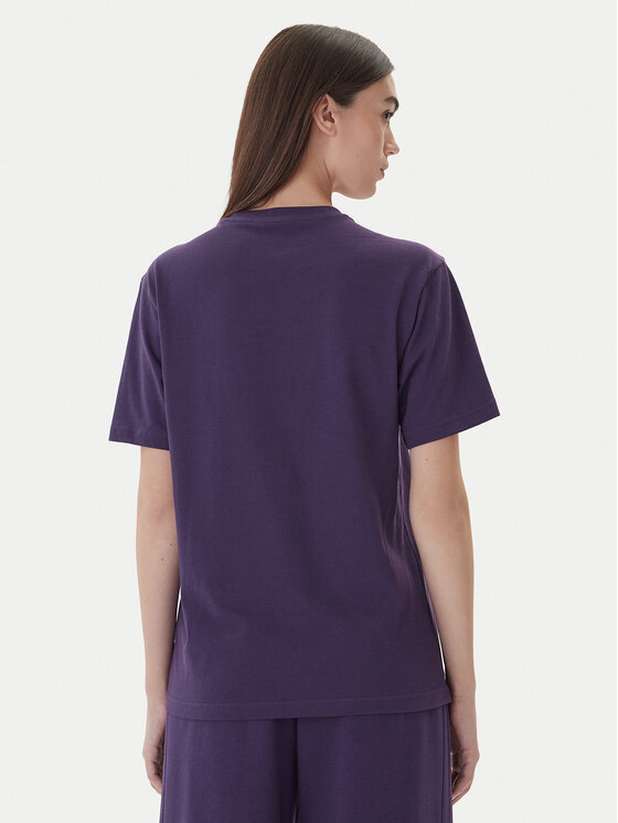 adidas adidas Marškinėliai Holiday Metallic Graphic JV8527 Violetinė Regular Fit