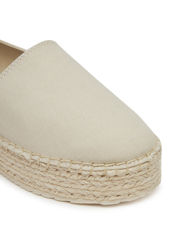 Calvin Klein Jeans Espadrile Calvin Klein Jeans Flatform Esdparille Mg/Hdw YW0YW01737 Écru