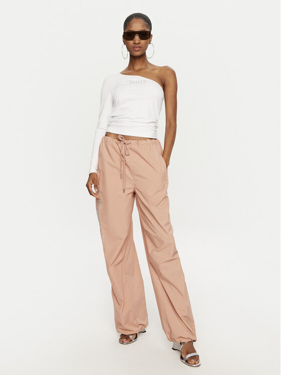 Juicy Couture Juicy Couture Pantalones de chándal Ayla JCWBJ24306 Beis Loose Fit