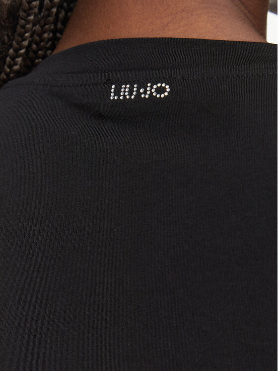 Liu Jo Liu Jo Camiseta WF6324 J0088 Negro Regular Fit