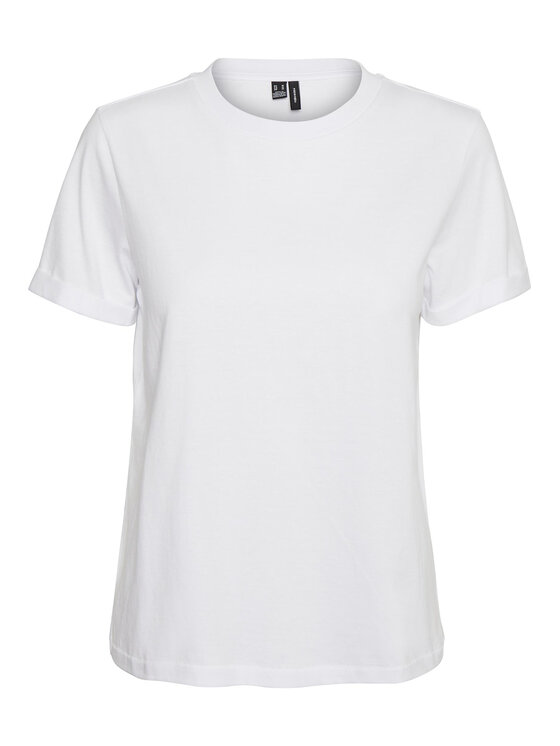 Vero Moda Vero Moda Marškinėliai Paula 10243889 Balta Regular Fit