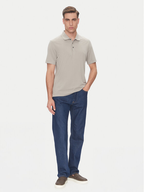 Calvin Klein Calvin Klein Polo majica LV04LB220G Bež Regular Fit