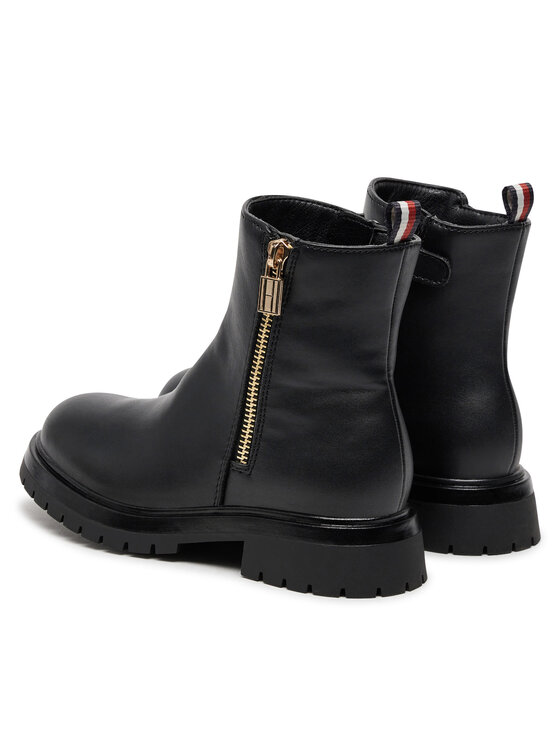 Tommy Hilfiger Botine Tommy Hilfiger Chelsea Boot T3A5-33566-1351 M Negru