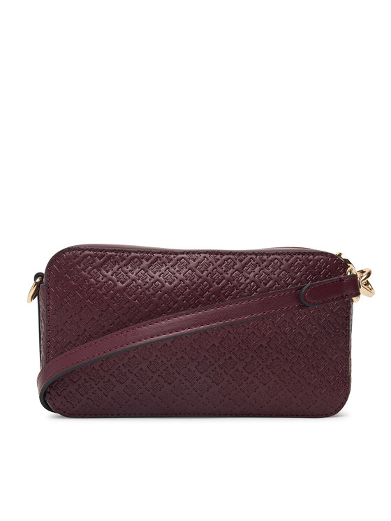 Tommy Hilfiger Geantă Tommy Hilfiger Th Icon Camera Bag Mono AW0AW18922 Vișiniu