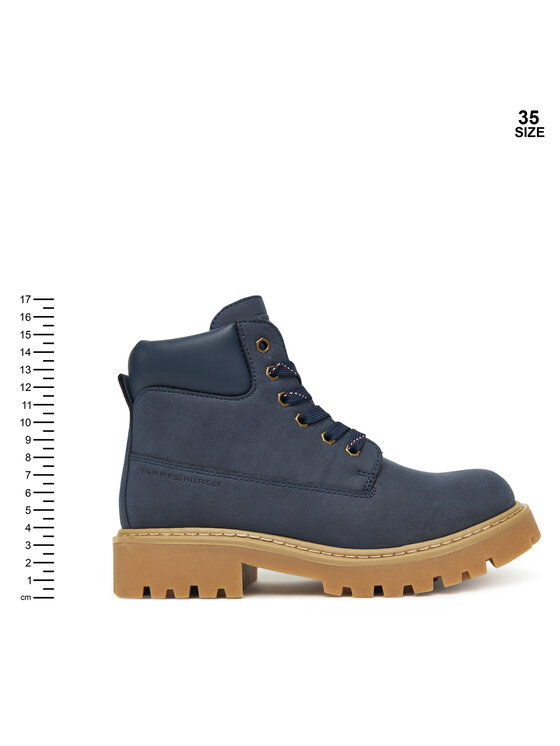 Tommy Hilfiger Turistická obuv Tommy Hilfiger T3X5-34125-1269 D Tmavomodrá