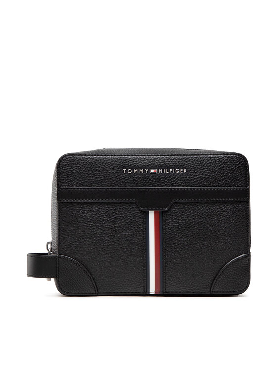 Tommy Hilfiger Τσαντάκι καλλυντικών Tommy Hilfiger Th Downtown Washbag AM0AM08591 Μαύρο