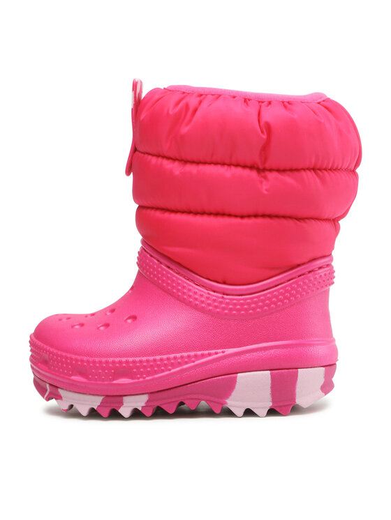 Crocs Μπότες Χιονιού Crocs Classic Neo Puff Boot T 207683 Ροζ