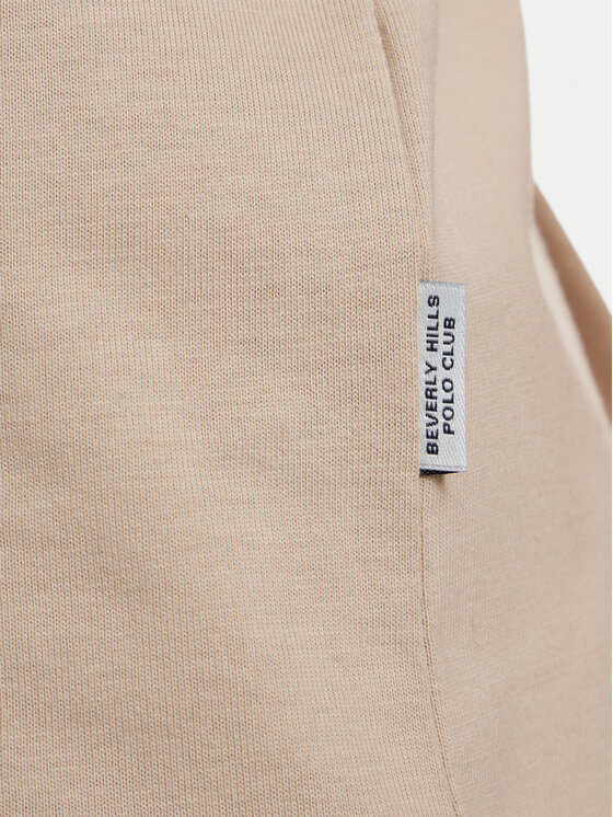 Beverly Hills Polo Club Beverly Hills Polo Club Camiseta P-SS26W-TS085 Beis Regular Fit