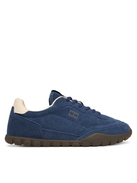 Tommy Jeans Superge Tommy Jeans Tommy Jeans Low Suede Runner EM0EM01800 Mornarsko modra