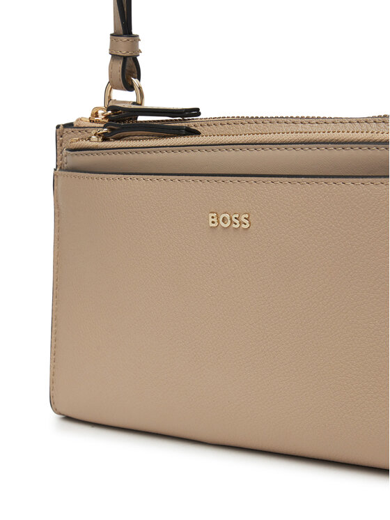 BOSS Дамска чанта BOSS Alyce 50541756 Бежов