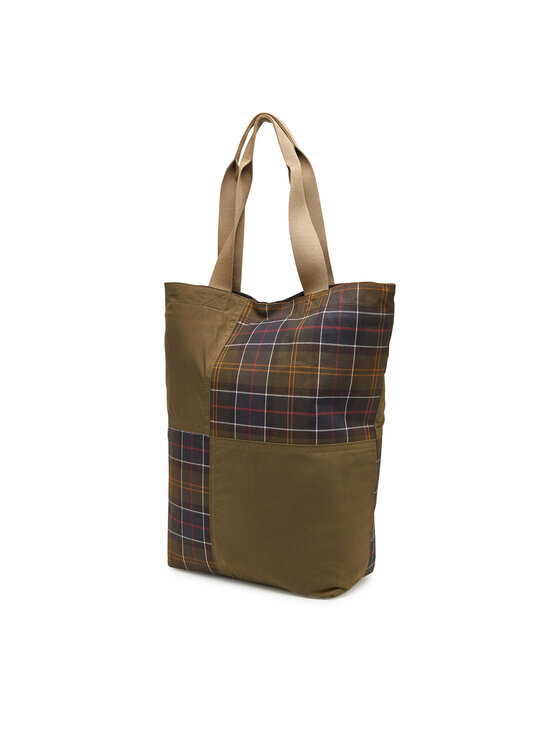 Barbour Torba Barbour Transport Patchwork UBA0741GN31 Zielony
