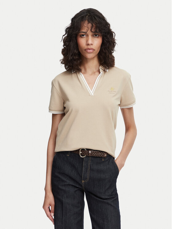 Beverly Hills Polo Club Beverly Hills Polo Club Polo P-SS26W-P0300 Beis Regular Fit