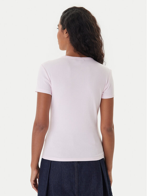 Tommy Jeans Tommy Jeans Camiseta Essential DW0DW17383 Rosa Slim Fit