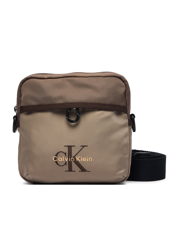 Calvin Klein Saszetka Calvin Klein Bold Clrblk Square Crossobdy LV04D3519G Brązowy