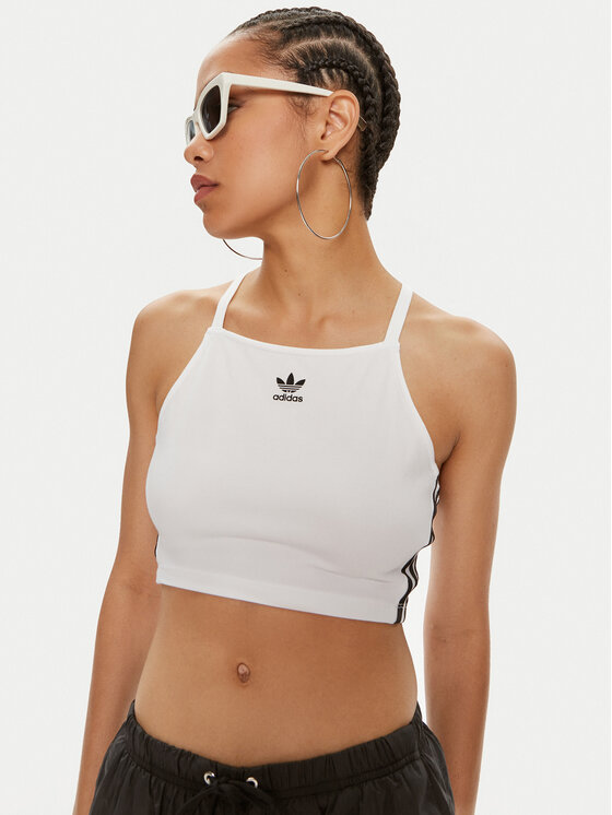 adidas adidas Топ adicolor 3-Stripes IN8377 Білий Slim Fit
