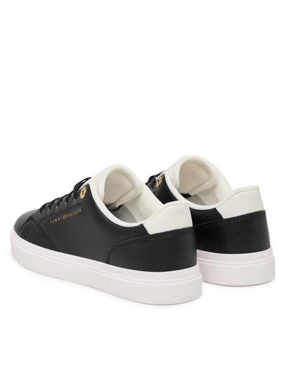 Tommy Hilfiger Zapatillas Tommy Hilfiger Th Feminine Cupsole Leather FW0FW09105 Negro