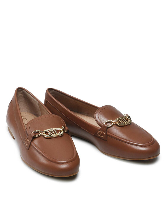 LAUREN RALPH LAUREN Čevlji brez vezalk LAUREN RALPH LAUREN Averi 802834983002 Rjava