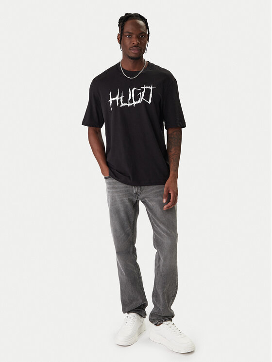 HUGO HUGO Camiseta Namerix 50554350 Negro Regular Fit
