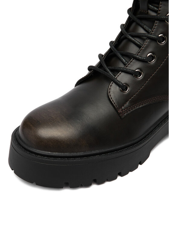 DeeZee Botines planos DeeZee CEO-AW0822 Marrón oscuro