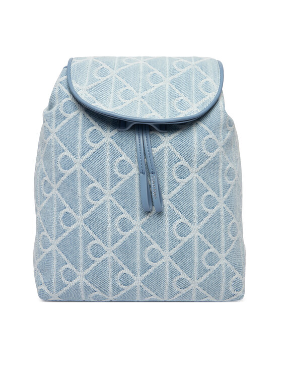 Calvin Klein Раница Calvin Klein Emblem Aop Denim Backpack LV04F3508G Син