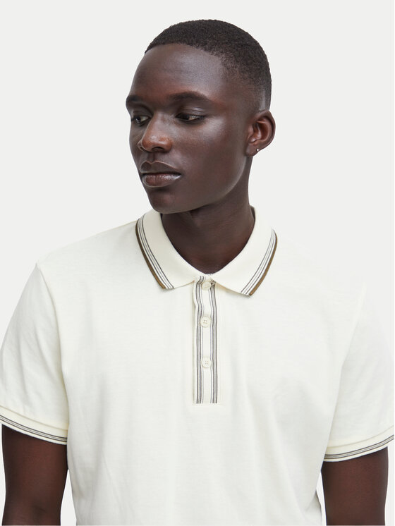 Blend Blend Polo 20716474 Écru Regular Fit