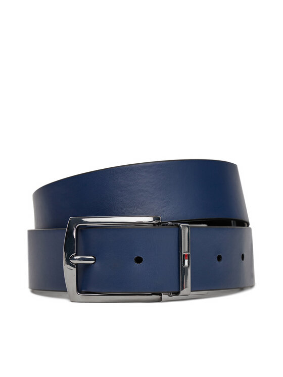 Tommy Hilfiger Cintura da uomo Tommy Hilfiger Denton 3.5 Rev AM0AM13012 Blu scuro