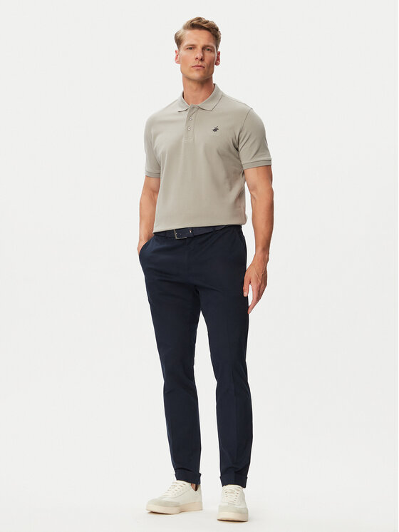 Beverly Hills Polo Club Beverly Hills Polo Club Поло P-SS26M-P42560 Сірий Regular Fit