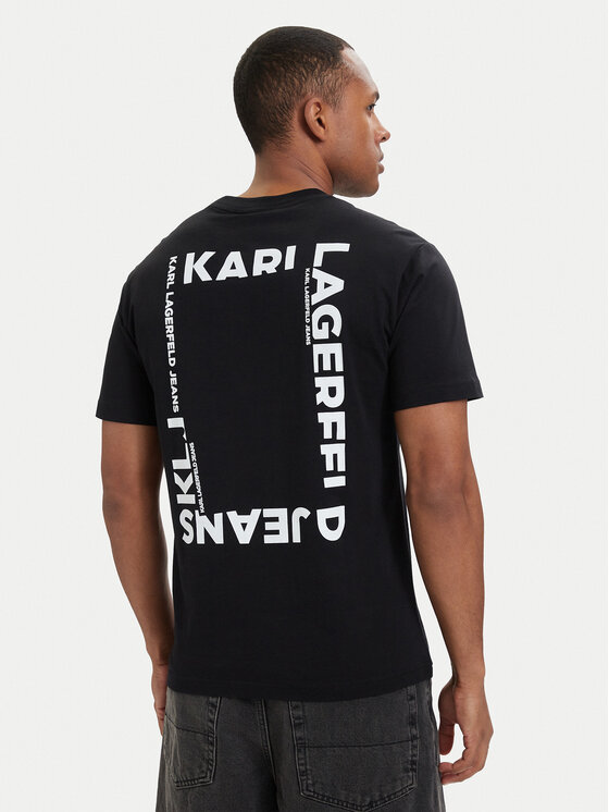 Karl Lagerfeld Jeans Karl Lagerfeld Jeans Camiseta B2M17090 Negro Relaxed Fit