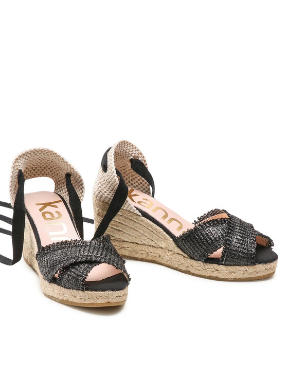 Kanna Espadrilky Kanna 22KV21360 Čierna