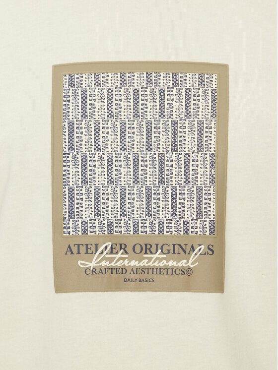 Jack & Jones Jack & Jones Póló Islington 12273019 Ekru Loose Fit