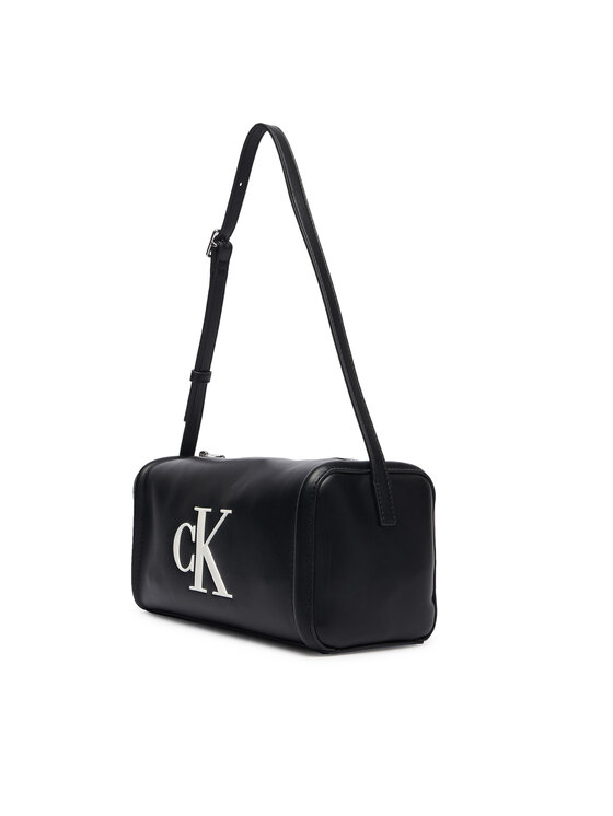 Calvin Klein Torbica Calvin Klein Bold Ck Slouchy Shoulder Bag LV04F3894G Crna